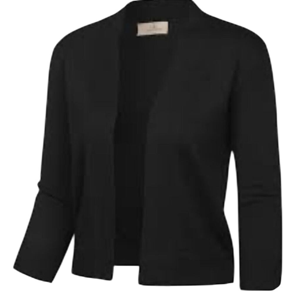 RSVP -Black Open Cardigan- XL